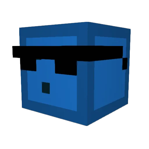 AgentMeeper Minecraft avatar head, 3D render