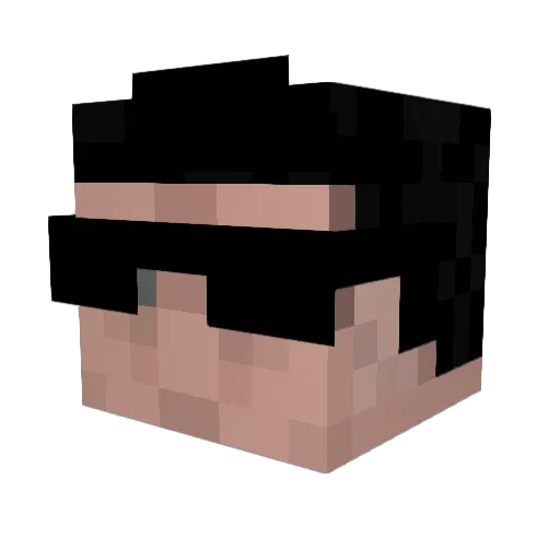 AgentMillar Minecraft avatar head, 3D render