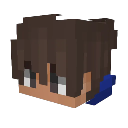 AgentNovaMC Minecraft avatar head, 3D render