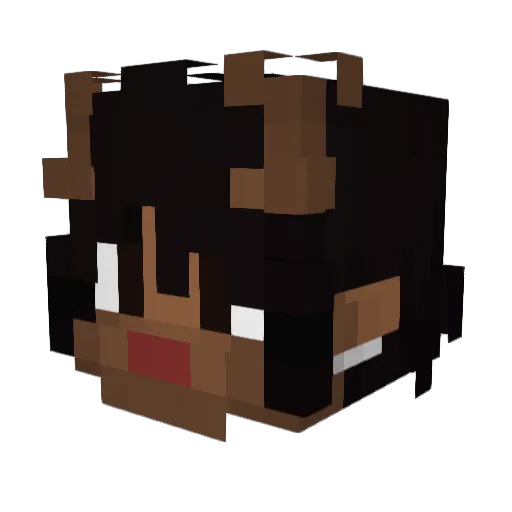 AgentOfChaozz Minecraft avatar head, 3D render