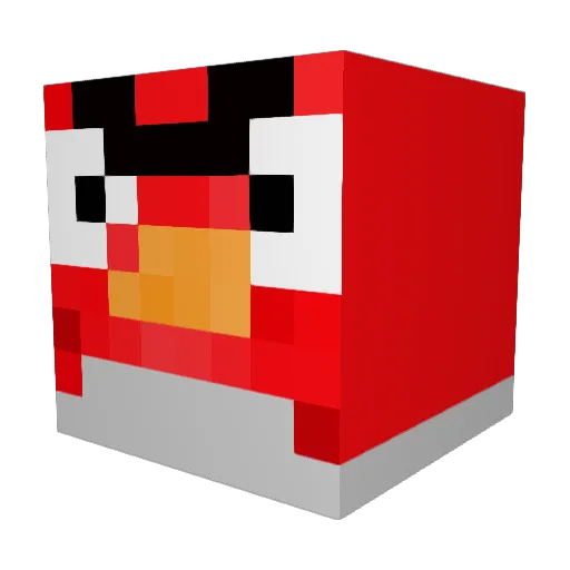 AgentOraange Minecraft avatar head, 3D render