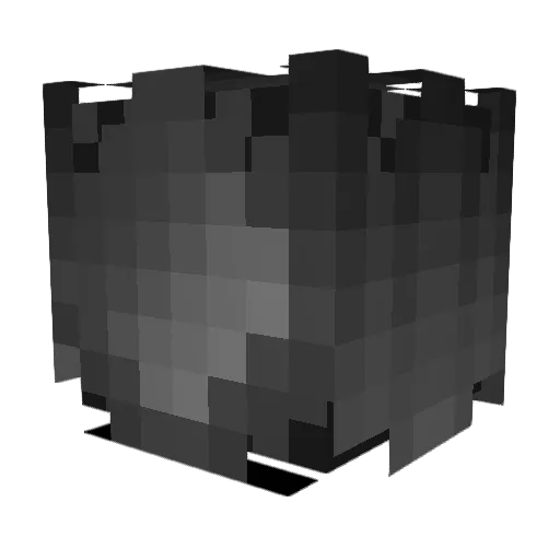 AgentOter Minecraft avatar head, 3D render