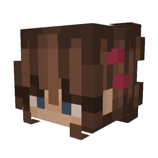 AgentPork27 Minecraft avatar head, 3D render