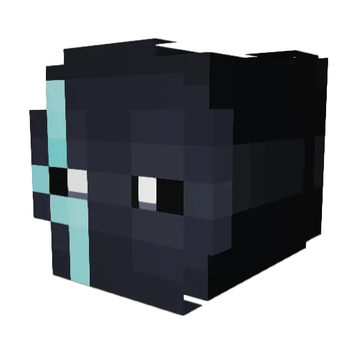 AgentPrimeX Minecraft avatar head, 3D render