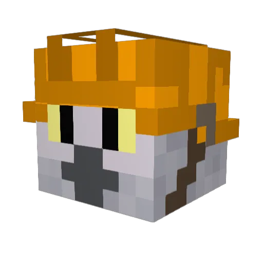 AgentQuackYT Minecraft avatar head, 3D render