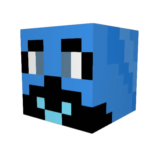 AgentQuacky4 Minecraft avatar head, 3D render