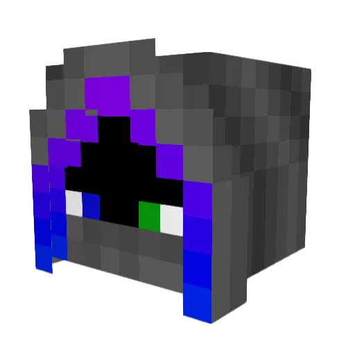AgentS11 Minecraft avatar head, 3D render