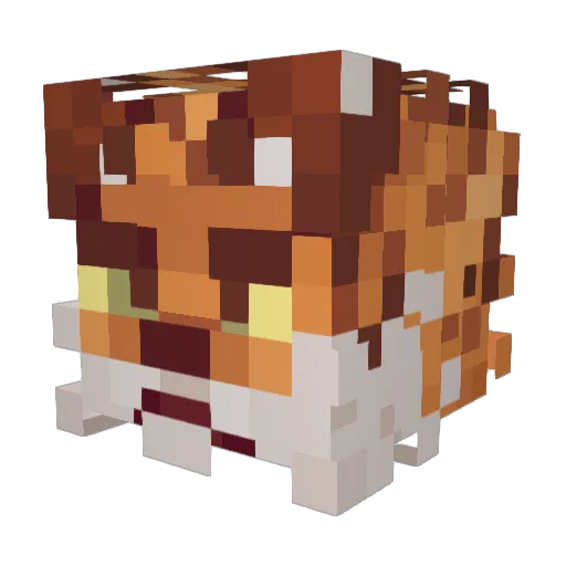 AgentShifter Minecraft avatar head, 3D render