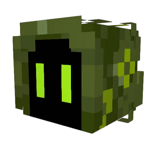 AgentShuriken Minecraft avatar head, 3D render