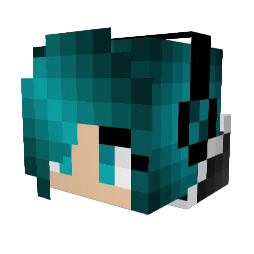 AgentTurfu Minecraft avatar head, 3D render