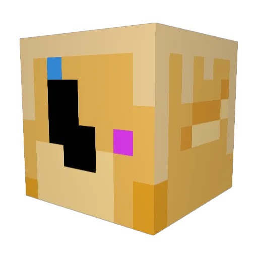 AgentWasper Minecraft avatar head, 3D render