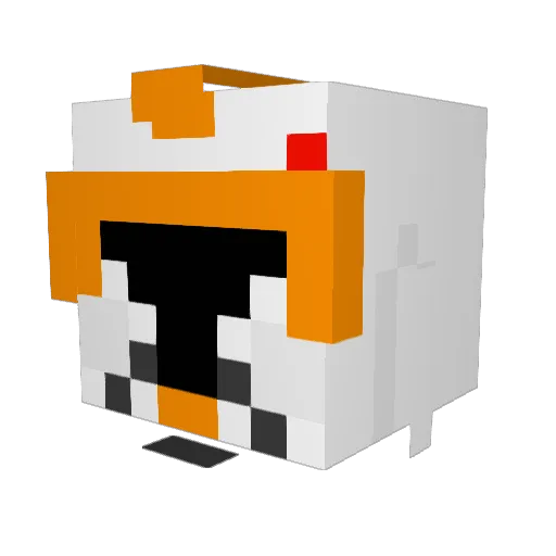 AgentWolf1999 Minecraft avatar head, 3D render