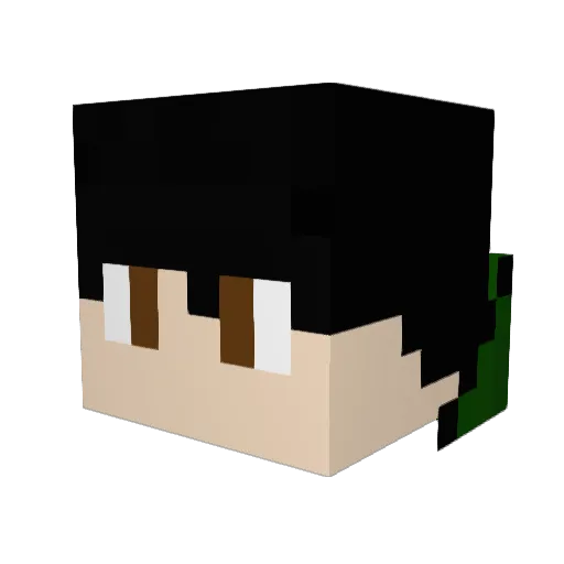 Agent_102 Minecraft avatar head, 3D render