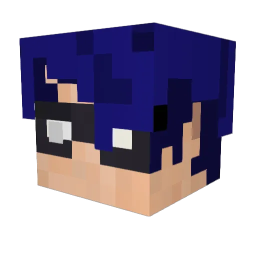 Agent_365 Minecraft avatar head, 3D render
