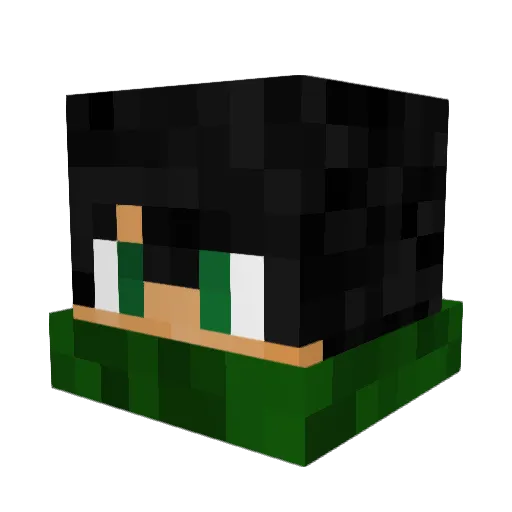 Agent_C4 Minecraft avatar head, 3D render