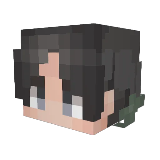 Agent_Cami Minecraft avatar head, 3D render
