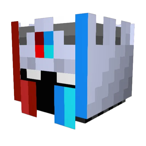 Agent_Chain Minecraft avatar head, 3D render