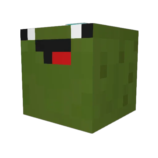Agent_Crab Minecraft avatar head, 3D render