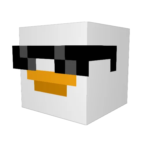Agent_Goose2 Minecraft avatar head, 3D render