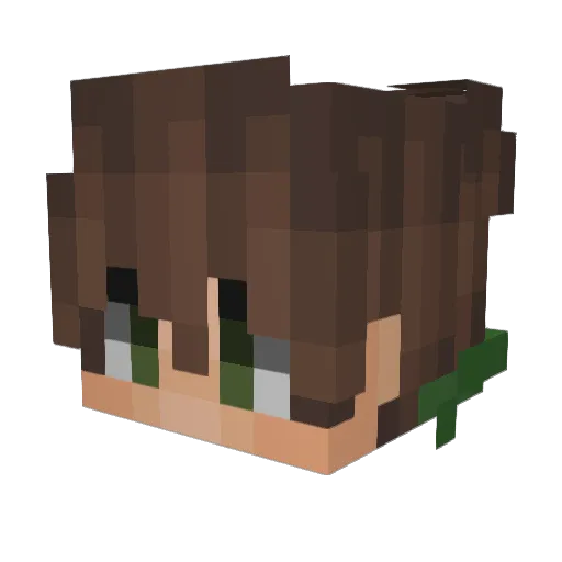 Agent_JT Minecraft avatar head, 3D render