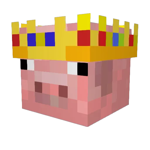 Agent_K06 Minecraft avatar head, 3D render