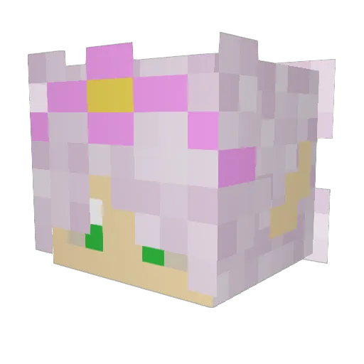 Agent_LOL Minecraft avatar head, 3D render