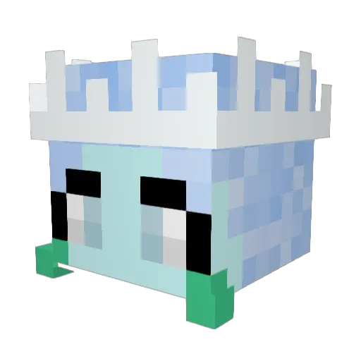 Agent_Luna Minecraft avatar head, 3D render