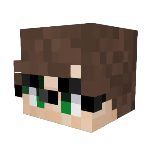 Agent_Mikra Minecraft avatar head, 3D render