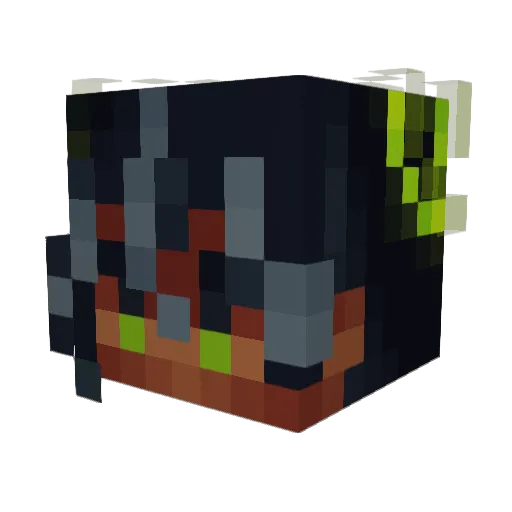 Agent_Moon Minecraft avatar head, 3D render