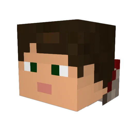 Agent_Notch Minecraft avatar head, 3D render