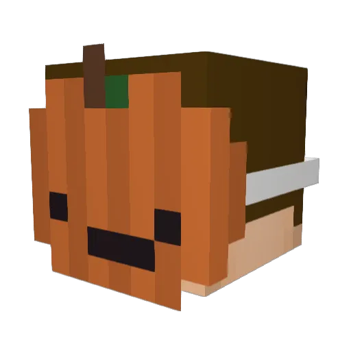 Agent_R_ Minecraft avatar head, 3D render