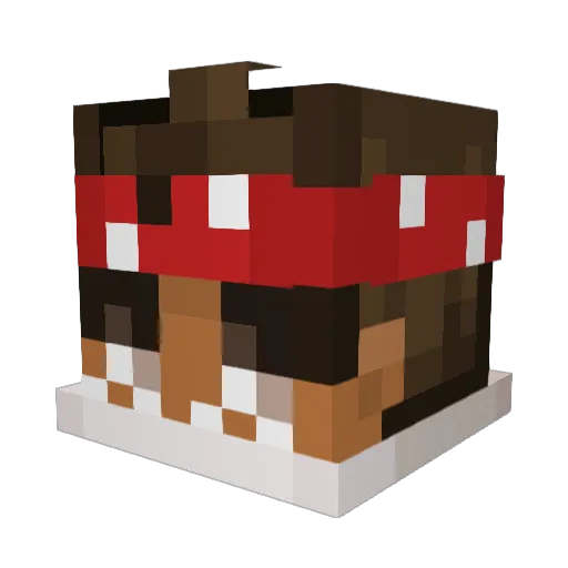Agent_Slimey Minecraft avatar head, 3D render