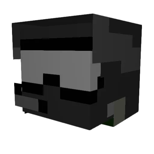 Agent_Spider1 Minecraft avatar head, 3D render
