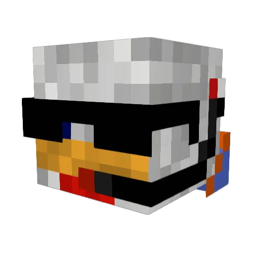Agentchickin232 Minecraft avatar head, 3D render