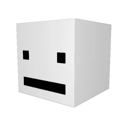 Agenteof Minecraft avatar head, 3D render