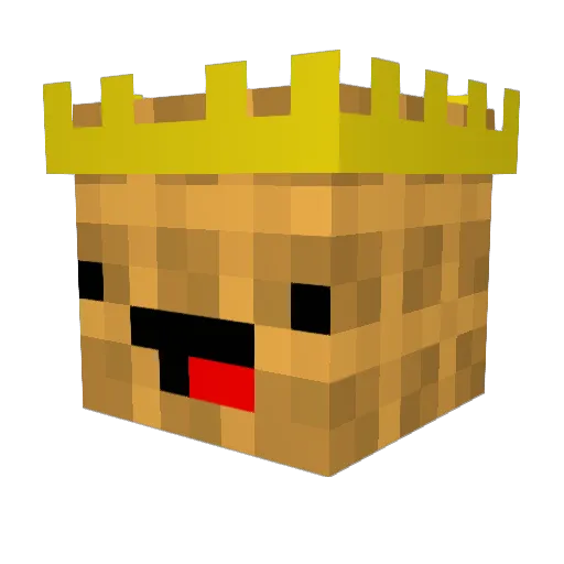 Agentfailz Minecraft avatar head, 3D render