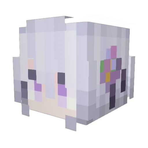 AgenticStory Minecraft avatar head, 3D render
