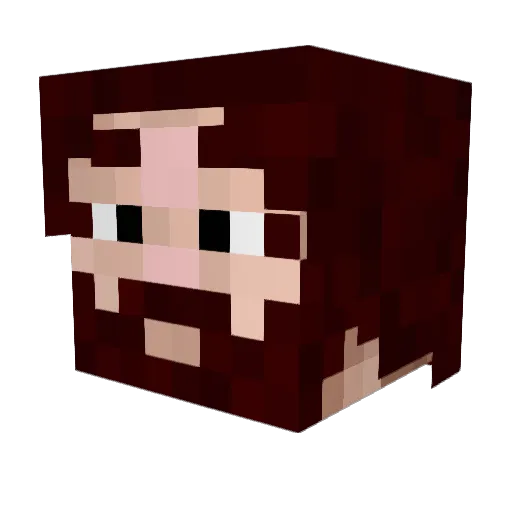 Agentt46 Minecraft avatar head, 3D render