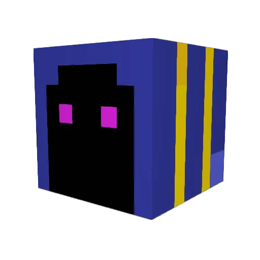 AgentusX Minecraft avatar head, 3D render