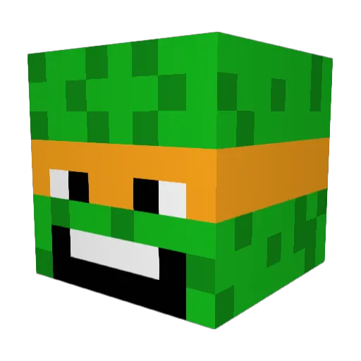 Agentx121 Minecraft avatar head, 3D render