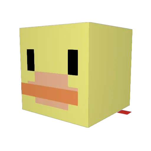 Ages1 Minecraft avatar head, 3D render