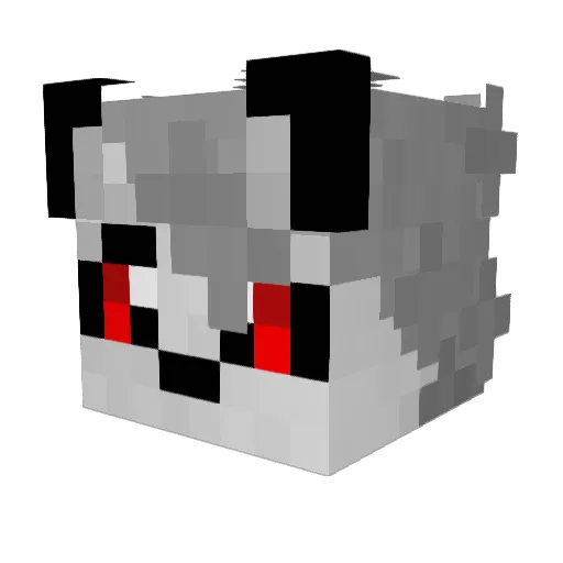 AggaMaggan Minecraft avatar head, 3D render