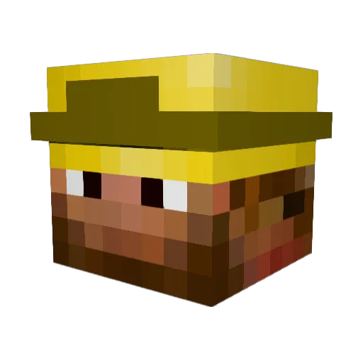 Agge10 Minecraft avatar head, 3D render