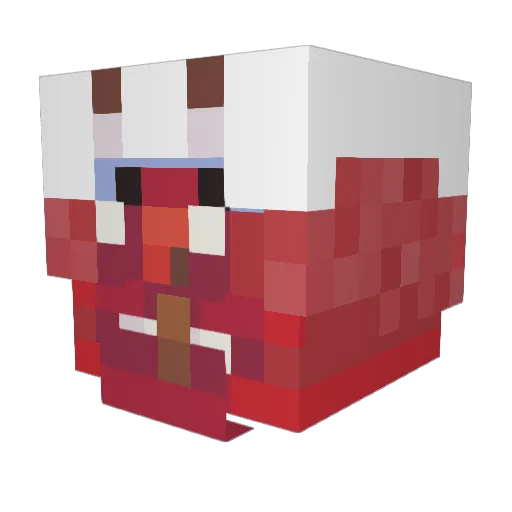 Aggiboi Minecraft avatar head, 3D render