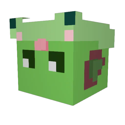 AggravatedWaffle Minecraft avatar head, 3D render