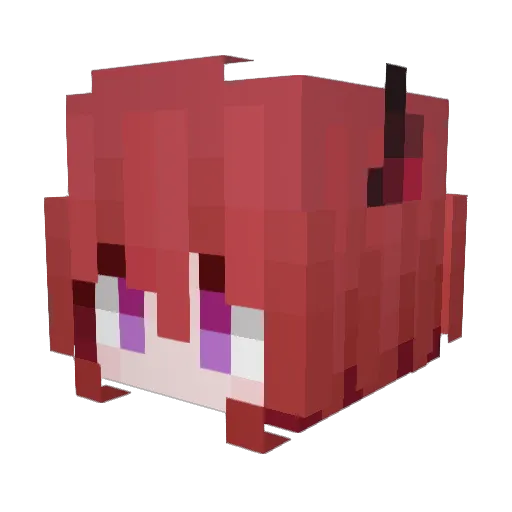 Aggres666 Minecraft avatar head, 3D render