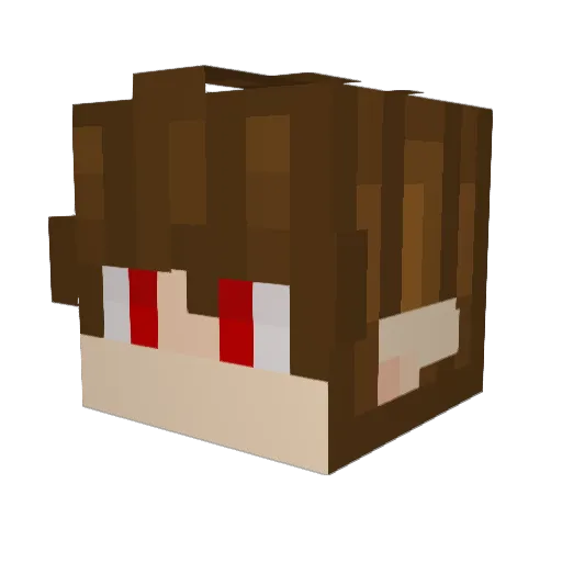 AggrievedTable1 Minecraft avatar head, 3D render