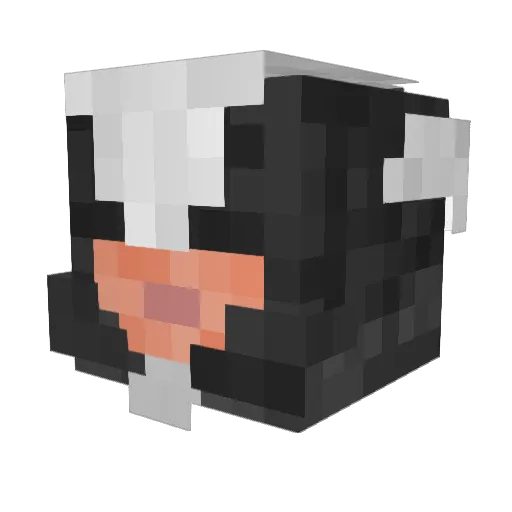 Aggronfan Minecraft avatar head, 3D render
