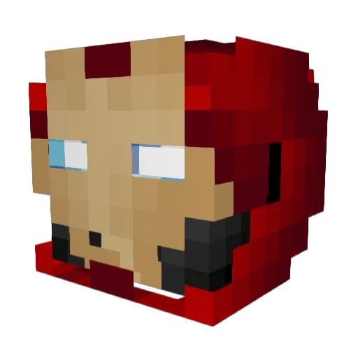 Agilebeast Minecraft avatar head, 3D render