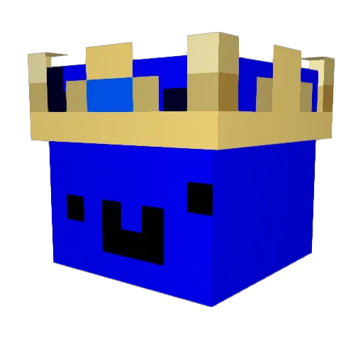 Agilius Minecraft avatar head, 3D render